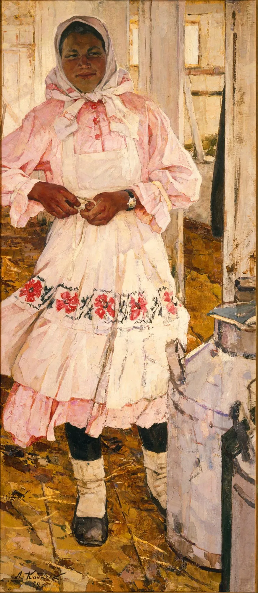 Портрет доярки Р.Кузнецовой